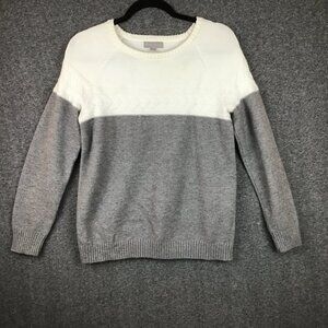Evolution by Cyrus Sweater Sz M Gray and Cream
